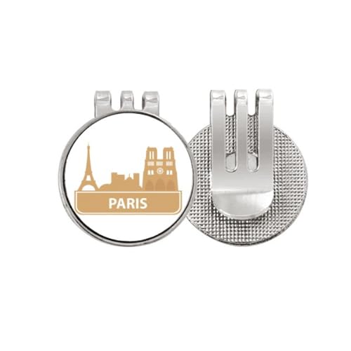 Marqueur de balle de golf Paris jaune magnétique pour vos parcours de weekend