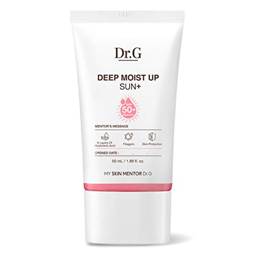 Dr.G Deep Moist Up Sun Plus SPF 50+ PA++++ 50ml / 1.69 fl. oz. 6 Layers of Hyaluronic Acid Sun Cream