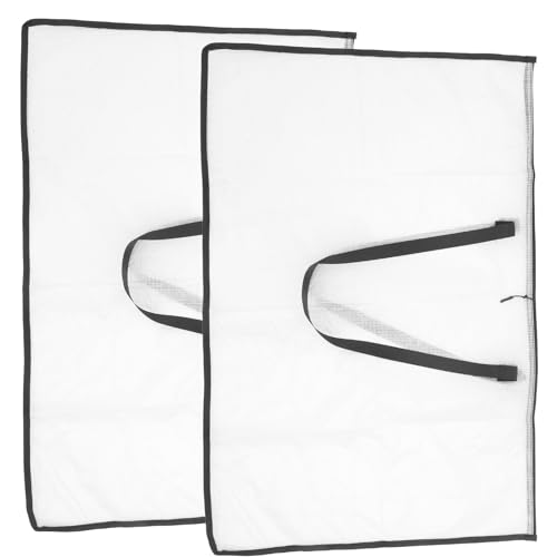 LALAFINA 2pcs Large Posters Art Portfolio Bag Poster Storage Bag Board Holder with Handle and Zipper Mesh Folder Organizers Transparent Bag for Posters, Poster Board