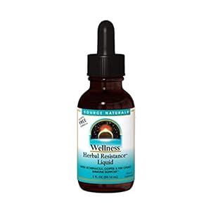 Source Naturals Wellness Herbal Resistance Liquid with Echinacea, Coptis, and Yin Chiao, Immune Support* – Alcohol Free…