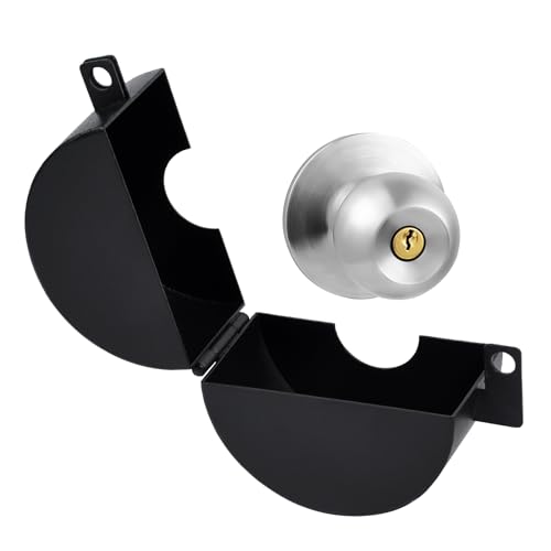 Door Knob Lockout Device Door Handle Lock Cover with Padlock & Keys Cover to Disable The Doorknob/Faucet/Valve Outside Prevent Turning of Door Knob and Access to Keyhole - Thumbnail 6