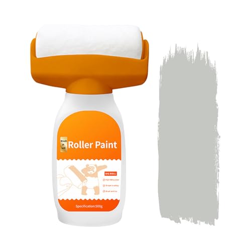 Besreey Rullo di vernice ricaricabile, portatile da 500 g, accessorio per la ristrutturazione, per mobili, porte, armadi, legno, interni, esterni, soggiorno, camera da letto, cucina