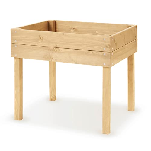 matrasa Kinderhochbeet - Hochbeet aus Holz für Kinder - Kinderbeet Pflanzbeet Gemüsebeet 50x45x45cm