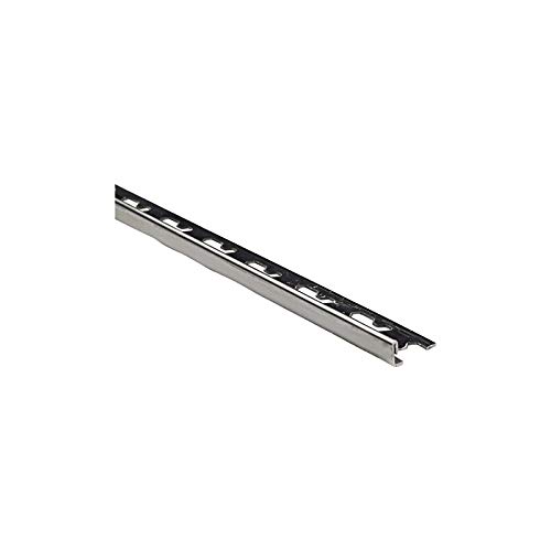 PROFILO DI RIFINITURA PER PIASTRELLE mm 10 cm 250 lucido - DP.1031580 - In acciaio Inox Aisi 304, con bordi squadrati. Progettato pe