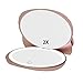 Impressions Vanity Hello Kitty Kawaii Compact Mirror with Touch Sensor Switch for Adjustable Brightness, Lighted Makeup Mirror with LED Lights and 2X Magnifying Mirror (Rose Gold)