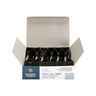 Business Source Fold-Back Binder Clips