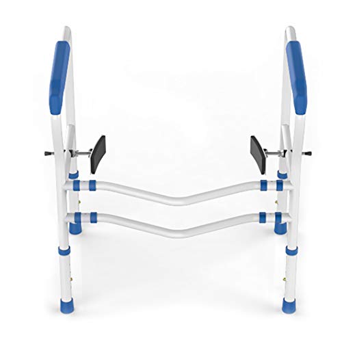 Steel Safety Toilet Rail,Toilet Railing Assist Free Grab Bar,Adjustable Freestanding Handrails Frame,For Elderly, Handicap And Disabled,Easy Installation #TOP12