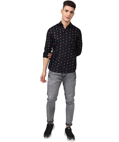 Image of Fashionable Trybuy Premium Printed Cotton Casual Shirt for Men