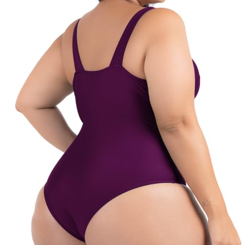 Maiô Plus Size Com Bojo Alta Sustentação Disfarça Barriga Moda Praia Tecido Resistente Forrado Prote