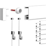 hang-it 20 Meter Bilderschienen Galerieschienen - Komplett Set in weiß