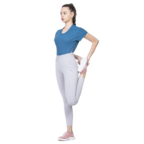 Image of 3rd Planet Women's High Waist Activewear Leggings | 4-Way Stretch, Sweat-Wicking, Non-See-Through Gym & Yoga Tights with Side Pockets | Comfortable Slim Fit Pants for Workout, Running & Fitness