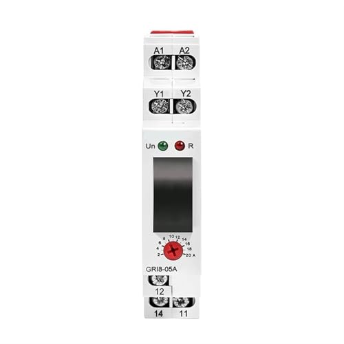 Relé GRI8-05 de control de corriente AC 2A-20A y protección de voltaje ajustable 2