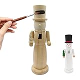 Construction en bois avec finition naturelle : fabriquée à partir de bois de qualité, cette figurine casse-noisette arrive non peinte permettant aux utilisateurs d'utiliser des outils de peinture ou de teinture non inclus tout en servant de centre de table rustique pour les décorations saisonnières de maison ou de fête