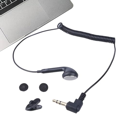 格納式オーディオイヤピース - フレキシブルスプリングライン、ワンサイドサウンドレシーバー、ユニバーサルオーディオ出力ツール|軽量配線オーディオギア、クリアサウンドトランスミッション、コンパクトリスニングデバイス
