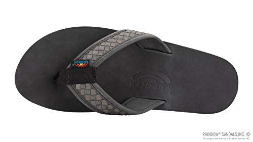 Image of Rainbow Sandals Mens The Bentley Luxury Leather - Single Layer Arch Hand Woven Strap