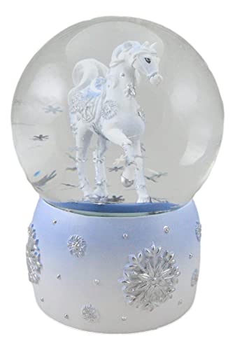 Ebros Gift Trail Of Painted Ponies Western Christmas Frozen Winter Snow Crystal Horse Glitter Water Globe 5.25" Tall Farmhouse Ranch Cabin Country Snow Globes Collectible Figurine #TOP3
