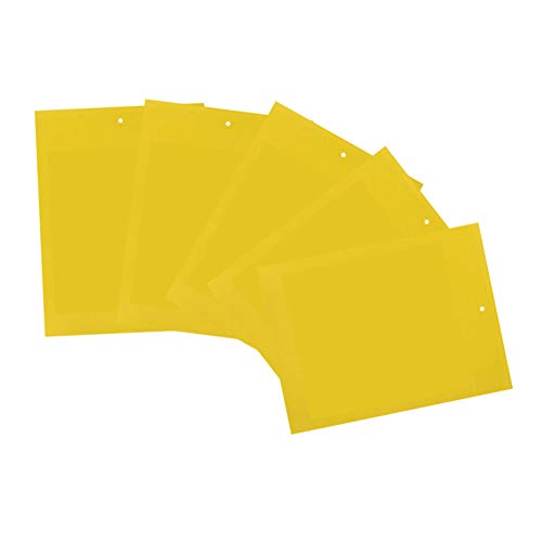 Ruiting Sticky Fly Trap Yellow 10sheet Garden Greenhouse Insect Paper Trap Dual Sided Adhesive Fly Paper Catcher
