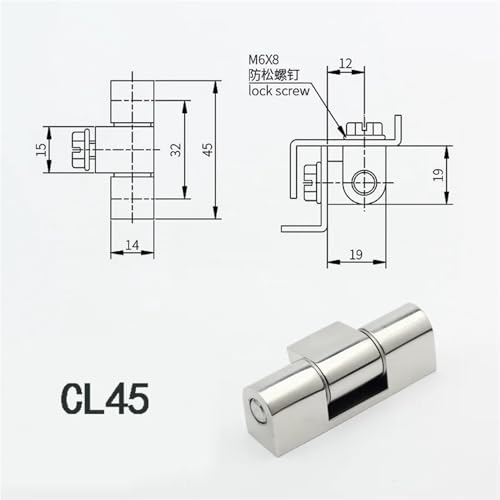 Charnières CL65 acier inoxydable 304 pour fenêtre armoire et meuble - 3
