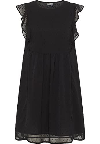 Robe midi à volants texturés - Légèreté et mouvement