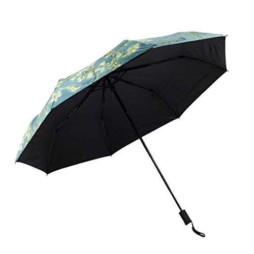 Haute qualité femmes parapluie Van Gogh peinture à l'huile parapluie pliant coupe-vent parapluie mâle cadeau Parasol soleil parapluie-extérieur Cover