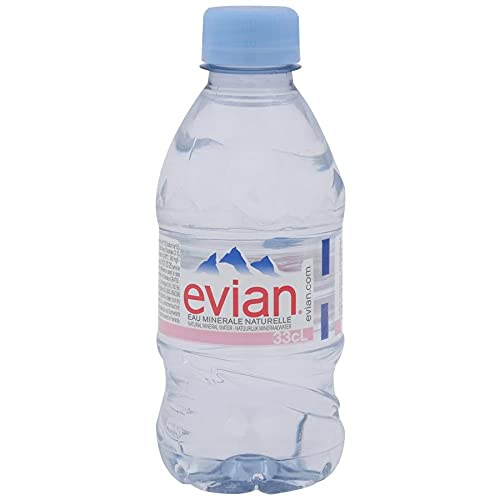 Image of Evian Eau Natural Mineral Water Bottle, 4 X 330 ml