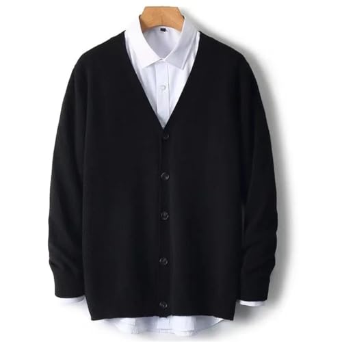 Winter Men's Business and Leisure V-Neck Thin Knitted Cardigan Sweater2