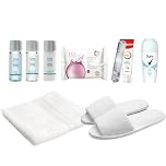 Hospital Toiletries Set, Maternity Bag Essentials for New Mum - Washcloth, Slippers & Toiletries Set for Hospital Stay