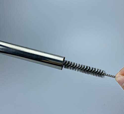 Pipe Cleaning Brush Set Stainless Steel Bristles, Variety Pack For Auto Parts, Bottles, Guns, Tubes(12 Inch) - Thumbnail 3