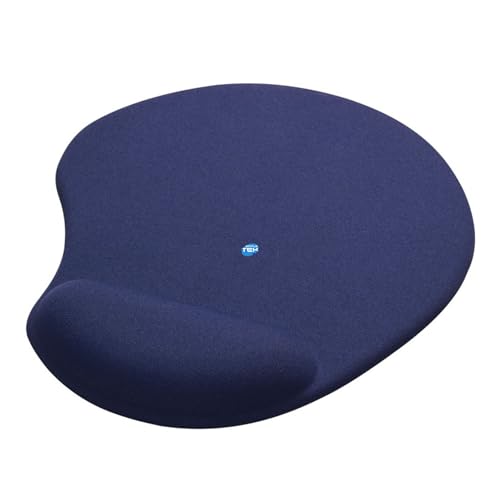 Tapis de souris ergonomique bleu 260x220mm avec support poignet gel SIMPLETEK MP-GEL/40