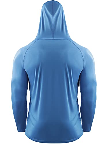 Cadmus Men's Hoodies Pullover Quick Dry Hooded Sweatshirt Breathable Long Sleeve Running Sports Gym Top UPF 50+ SunProtection Fishing T Shirt - Image 3