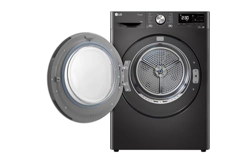 Image of LG 9Kg Dryer DHV09SAB, Dual Inverter Heat Pump, Black Steel