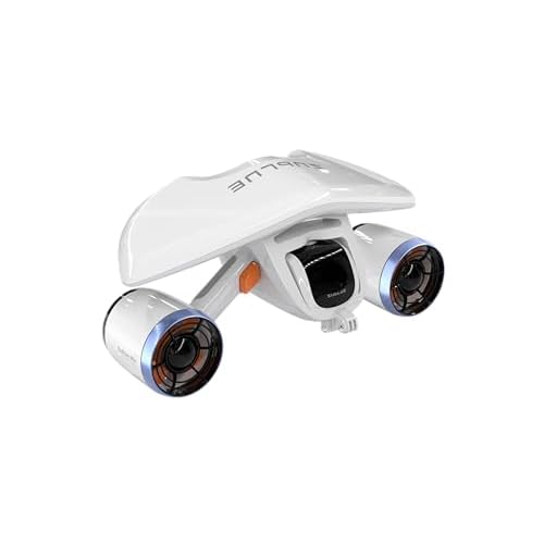 Sublue Mix Underwater Scooter with Action Camera Mount 30 Minutes 22lbf 131ft Waterproof Dual Motors Water Sports Pool Diving Snorkeling for Adults Gray Battery Version Arctic White
