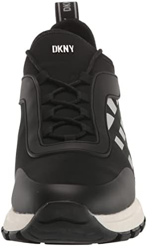 DKNY Women's Comfortable Chic Shoe Meanna Sneaker, Black, 9.5 | Image 1