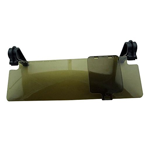 Happy Hours - Universal Car Anti Glare Sun Visor for Day and Night / 2 in 1 Anti-dazzle Shade Board Mirror Vision Goggles Clips