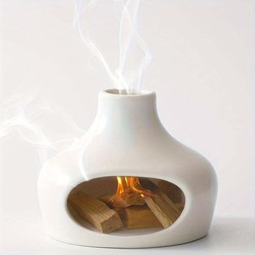 Quemador de incienso para chimenea, soporte de incienso de cerámica, quemador de incienso apilable, quemador de incienso tradicional, soporte único para conos de incienso, diseño elegante y único para