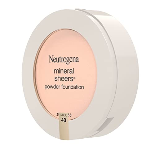 Neutrogena Mineral Sheers Compact Powder Foundation, Lightweight & Oil-Free Mineral Foundation, Fragrance-Free, Nude 40.34 Oz (Pack Of 2) #TOP7