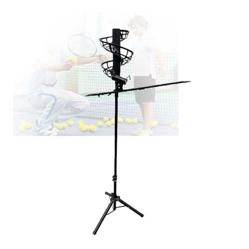 Tennis Ball Dropping Machine,Portable Non Electric,137-187cm Adjustable,for Beginners Children Stadium Home Sports Field(Without Extra Track)