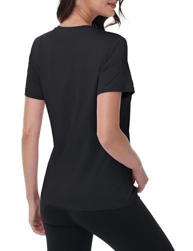 MAGCOMSEN Women's Short Sleeve Shirt UPF 80+ Sun Protection T-Shirts Quick Dry Workout Gym Running Tops3