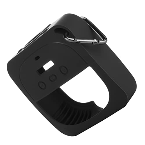 KONTONTY Travel Essential Micro Speaker Case Silicone Cover Protective Box Deep Grey Rubber Band