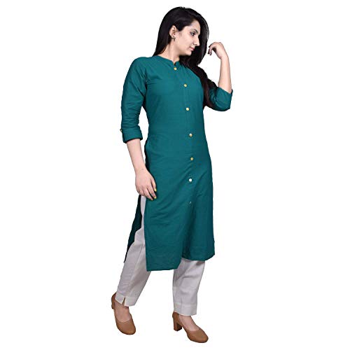 Image of BLACK MACY Women's Cotton Regular Kurta