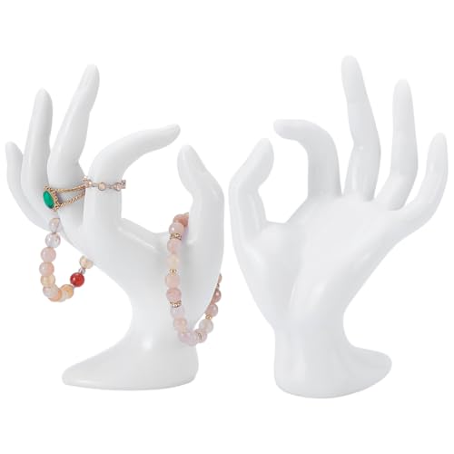 Support bijoux main blanc UNICRAFTALE pour embellir votre coiffeuse - 2