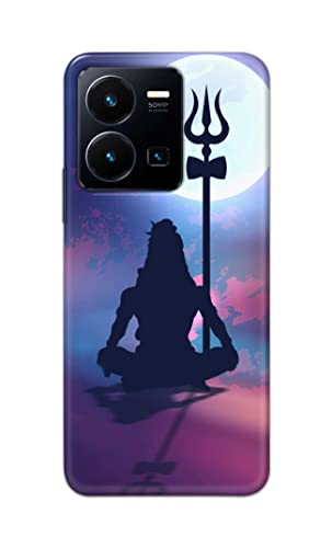Image of Printed Hard Back Cover Case for Vivo Y35 4G Back Cover (Lord Shiva) -702