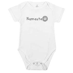 TREELANCE Yoga Baby Organic Cotton Girl Boy Clothes Little Yogi Onesie for Yoga Babies
