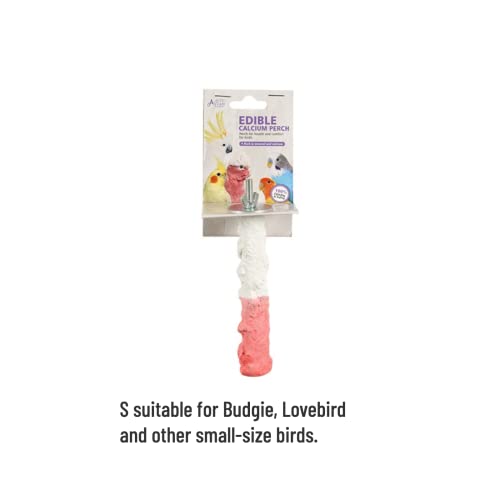 Image of Bird Perches for Parrots-Cuttlebone Calcium Perch Standing Cuttlebone Holder for Birds Cage Accessories Color Randomly (Small)