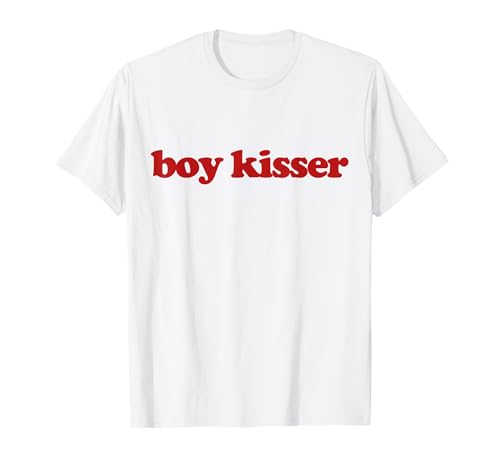 Image of Original Boy Kisser Y2k Aesthetic Trendy LGBT Gay Pride T-Shirt