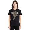 Cotton Soul ACDC Leopard Bolt Ladies T Shirt, Black, Medium #4
