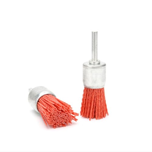 Image of 7pc Nylon Pen Type Abrasive Wire Brush polishing Flower Head wear-Resistant Woodworking Rod Plane polishing Brush Metal Rust Removal Brush Industrial Brush