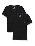 Calvin Klein Herren 2er-Pack T-Shirts S/S V Neck 2 PK mit V-Ausschnitt, Schwarz (Black), S