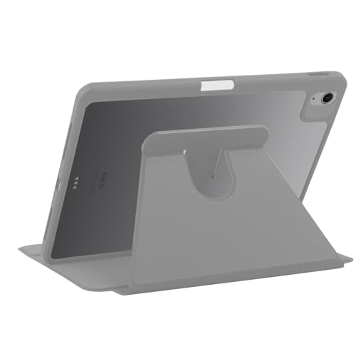 Image of Arctic Fox Smart Folio Rotating Cover Case for iPad Air 11 inch M3 /M2 2025 /2024, iPad Air 5th /4th Gen Case 10.9 Inch, 360 Degree Rotation Protective Stand Cover Clear Back (Grey)