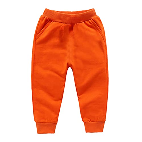 Baby Girls Boy's Pants Toddler Cotton Pull on Jogger Kids Solid Elastic Waist Sweatpants Baggy Sport Pants Athletic Trousers2